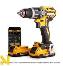 Безщітковий ударний дриль-шуруповерт DeWalt DCD796D2B з Bluetooth акумуляторами
