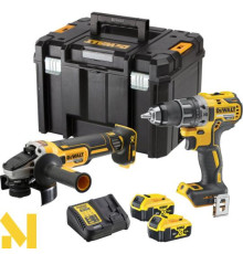 Набір електроінструментів акумуляторних DeWALT DCK2020P2T (DCD791 + DCG405  + 2 х DCB184 + DCB115)