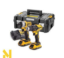 Набір з двох інструментів безщіткових DeWALT DCK2059D2T