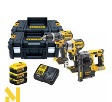 Набір інструментів акумуляторних DeWALT DCK368P3T (DCD796 + DCF887 + DCH273)