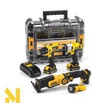 Набір з чотирьох інструментів DeWalt DCK410S3FZT