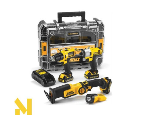 Набір з чотирьох інструментів DeWalt DCK410S3FZT