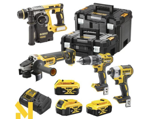 Набір інструментів акумуляторних DeWALT DCK422P3T (DCD796 + DCH273 + DCF887 + DCG405)