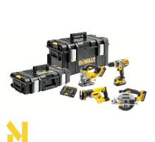 Набір з чотирьох інструментів DeWalt DCK453P3