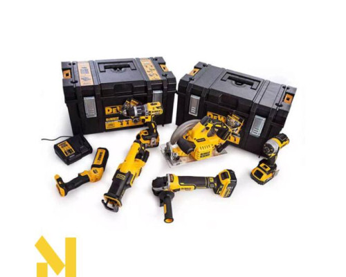 Набір інструментів акумуляторних DeWALT DCK623P3 (DCD796 + DCF887 + DCG405 + DCS367 + DCS570 + DCL050)