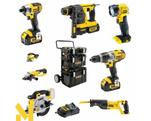 Набір з восьми інструментів DeWalt DCK891M4