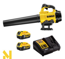 Повітродувка садова акумуляторна DeWALT DCM562P1 + 2 АКБ 18 В/5 Ач DCB184