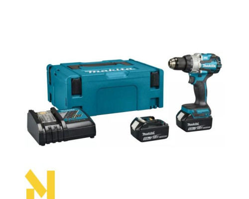 Дриль-шурупокрут ударний акумуляторний Makita DHP489RTJ