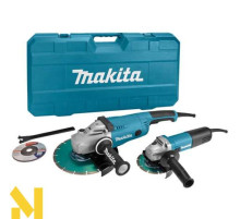 Комплект болгарок (кутових шліфмашин) Makita DK0053 (GA9020 і 9558HNR)