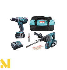 Набір інструментів акумуляторних MAKITA DLX2137M (DHR263Z + DHP482Z)