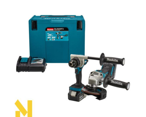 Набір інструментів акумуляторних Makita DLX2430TJ (DGA504, DDF486)