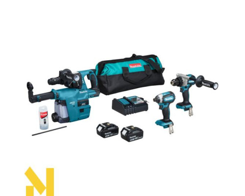 Набір інструментів акумуляторних Makita DLX3154TX1 (DDF486, DTD153, DHR243)