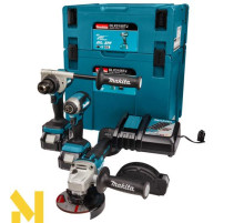 Набір інструментів акумуляторних Makita DLX3155TJ (DDF486, DTD153, DGA504)