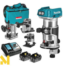 Фрезер акумуляторний Makita DRT50RTEX3 + набір аксесуарів