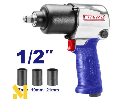 Гайковерт пневматичний EMTOP EATL126801