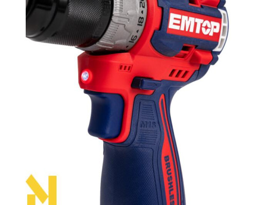 Дриль-шуруповерт акумуляторний EMTOP ECDL16682