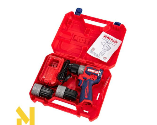 Дриль-шуруповерт акумуляторний EMTOP ECDL16682