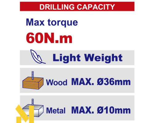 Дриль-шуруповерт акумуляторний EMTOP ECDL16682