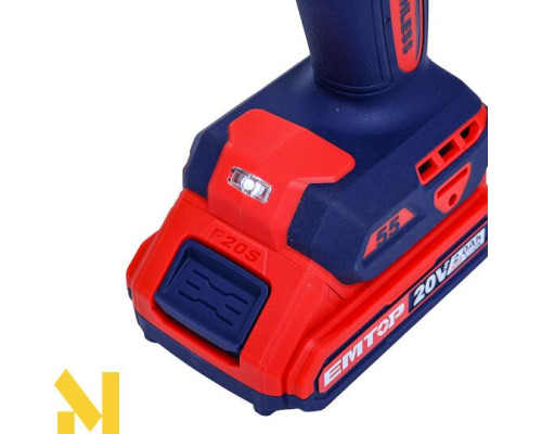 Дриль-шуруповерт акумуляторний EMTOP ECDL205582