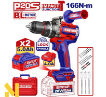 Дриль-шуруповерт акумуляторний EMTOP ECIDL201668