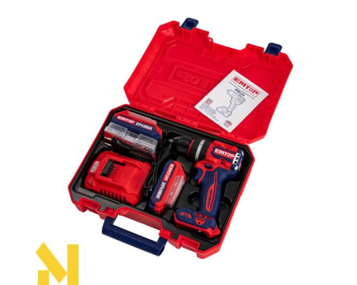 Дриль-шуруповерт акумуляторний EMTOP ECIDL20668