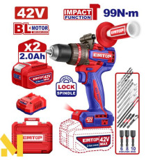 Дриль-шуруповерт акумуляторний EMTOP ECIDL429982