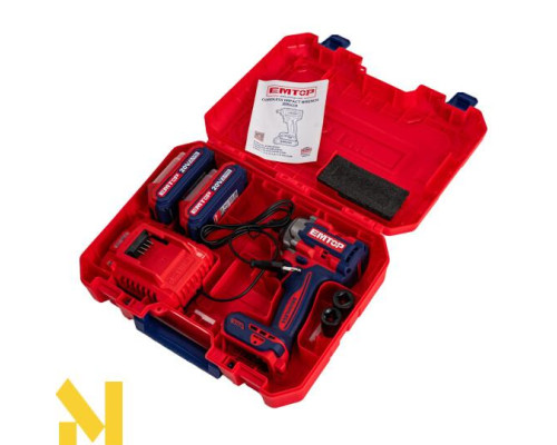 Гайковерт акумуляторний ударний EMTOP ECIWL2035