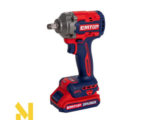 Гайковерт акумуляторний ударний EMTOP ECIWL2035