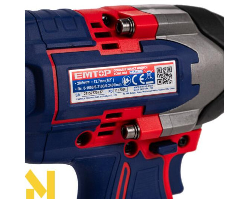 Гайковерт акумуляторний EMTOP ECIWL2085