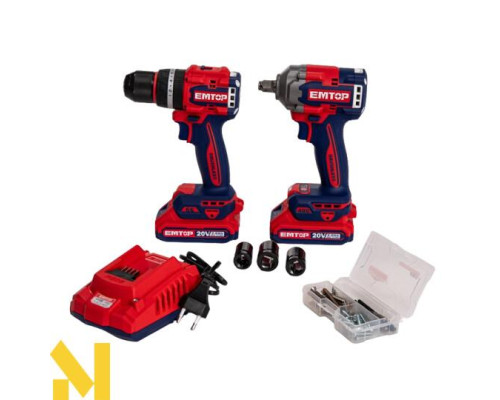 Набір інструментів акумуляторних EMTOP ECKL20275