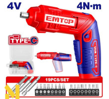 Шуруповерт акумуляторний EMTOP ECSR0408
