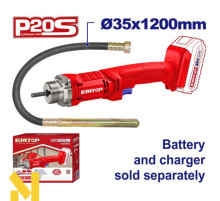 Вібратор для бетону акумуляторний EMTOP ECVL202301 (без АКБ та ЗП)