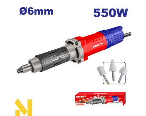 Шліфмашина пряма акумуляторна EMTOP EDGD5501