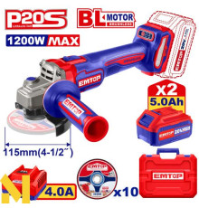 Болгарка (кутова шліфмашина) EMTOP ELAG2211532