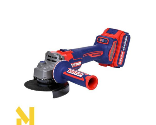 Болгарка (кутова шліфмашина) акумуляторна EMTOP ELAG271532