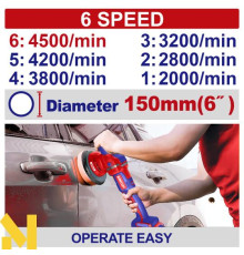 Машина полірувальна акумуляторна EMTOP ELAP42151