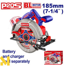 Пила дискова акумуляторна EMTOP ELCS1851 (без АКБ та ЗП)