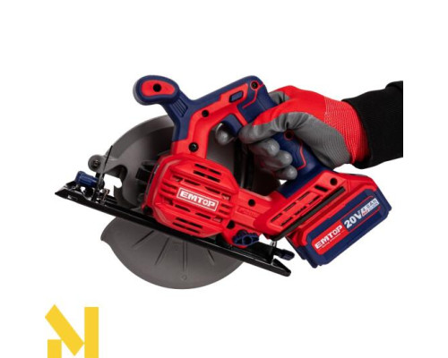 Пила дискова акумуляторна EMTOP ELCS18511