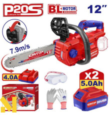 Пила ланцюгова акумуляторна EMTOP ELGA201286