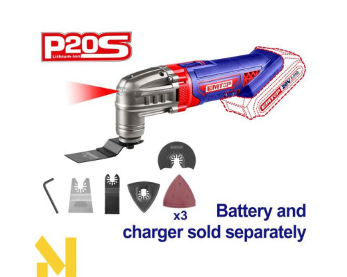 Багатофункціональний інструмент (реноватор) EMTOP ELMF2022 (без АКБ та ЗП)