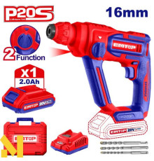 Перфоратор акумуляторний EMTOP ELRH201681