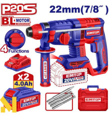 Перфоратор акумуляторний EMTOP ELRH212282