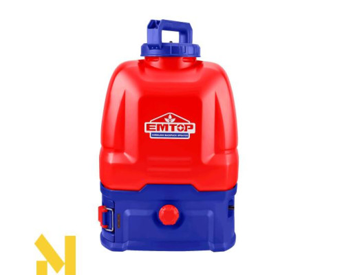 Обприскувач акумуляторний ранцевий EMTOP ESPLI2016 (без АКБ та ЗП)