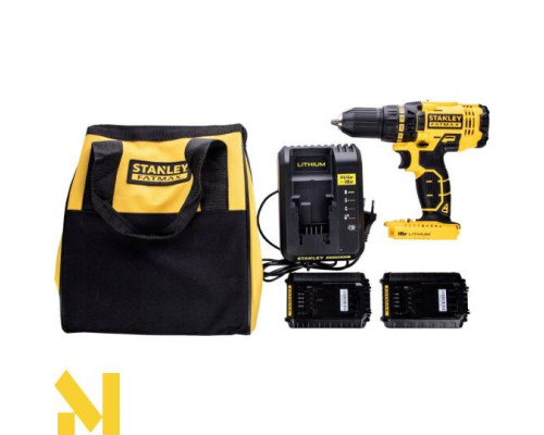 Дриль-шуруповерт акумуляторний STANLEY FATMAX FMC601C2S
