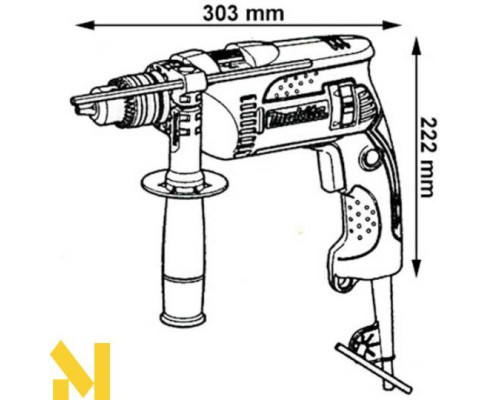 Дриль ударний Makita HP1641K