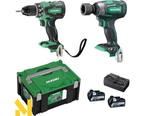 Набір інструментів акумуляторних Hikoki KC18DPLWDZ
