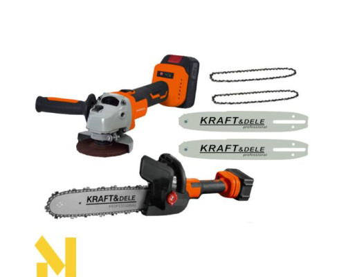 Міні-пила  + болгарка акумуляторна Kraft&Dele KD10624