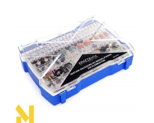 Набір аксесуарів для прямої шліфмашини Kraft&Dele KD10756, 239 шт