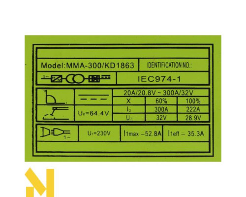 Зварювальний інвертор Kraft&Dele KD1863