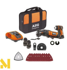 Багатофункціональний інструмент (реноватор) акумуляторний AEG OMNI12C LI-152B SET2